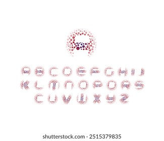 A to Z letters in vector