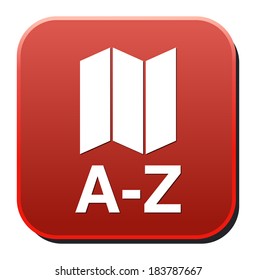 a to z list icon or button