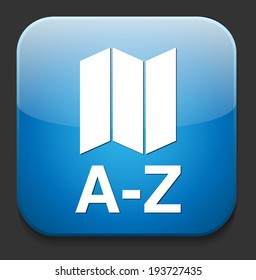 a to z list icon or button