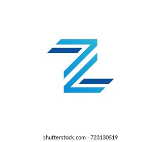 Letter Z Swoosh Logo Design Stock Vector (Royalty Free) 1021454383 ...