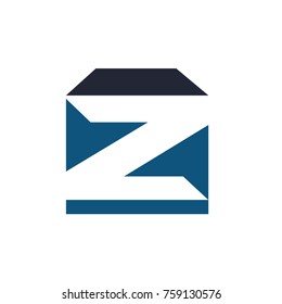 Z Logo Box Minimal Logo Template Stock Vector (Royalty Free) 759130576