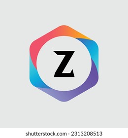 Z logo Colorful Vector Design. Icon Concept. Abstract modern