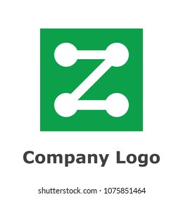Z logo concept in green colour