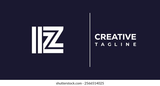 I and Z logo design. IZ abstract Letters Logo Monogram. This logo design is the process of creating a visual symbol that represents a brand, company, or individual.