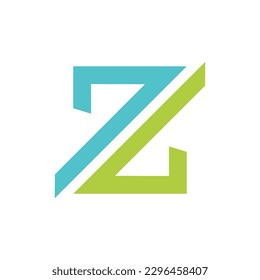 Diseño de logotipo Z , logotipo de letra Z, arte de línea limpio y moderno o estilo de línea única, ilustración vectorial.