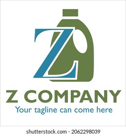 Z logo design on Cleaning and Maintenance theme