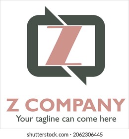 Z-Logo-Design zum Thema Kommunikation
