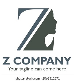 Z logo design on Cosmetic and beauty theme