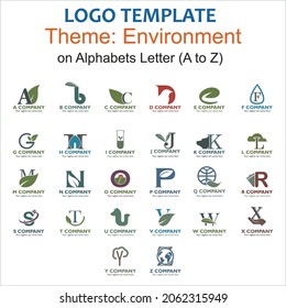 A to Z logo design on Environment theme