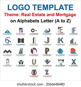 A to Z logo design on Real Estate and Mortgage theme