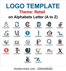 A to Z logo design on Retail theme