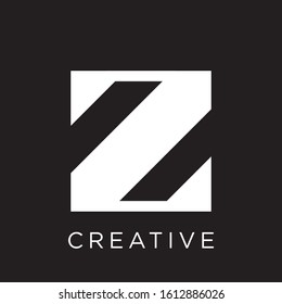 Z logo design simple linked luxury vector