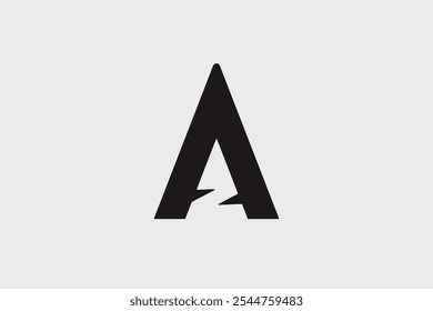 Diseño de logo A y Z. Logotipo simple adecuado para cualquier negocio.