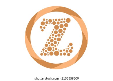 Z Logo Design Vector Icon Symbol Template. Dots Logo