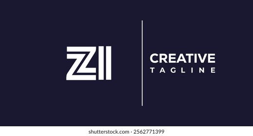 Z and I logo design. ZI abstract Letters Logo Monogram. This logo design is the process of creating a visual symbol that represents a brand, company, or individual.