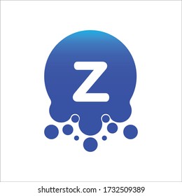 z logo with dots icon design