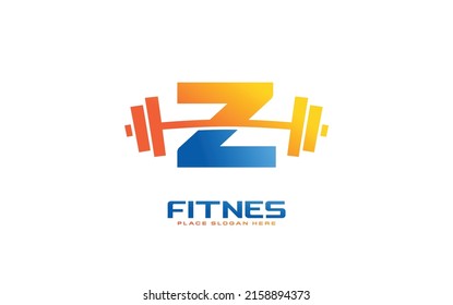 Z logo gym vector for identity company. initial letter fitness template vector illustration for your brand.