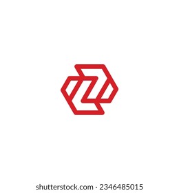 Z logo icon technology illustration vector