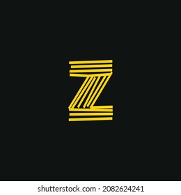 Logo Z, escritura manuscrita inicial o manuscrita para la identidad. Grabado a mano con el logotipo Grabado con caligrafía e ilustración de vectores dibujada a mano.