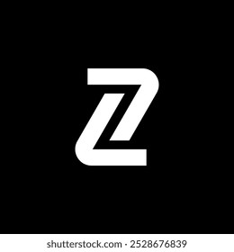 Z Logo Lines Gestalt Modern Tech Arrow Business Brand Kit Conection Symbol