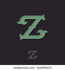 Z logo. Z monogram. Z crossed letters, initial.