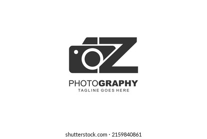 Z logo photography for branding company. camera template vector illustration for your brand.