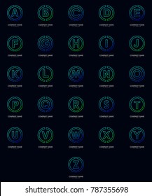 A to Z logo vector for company 