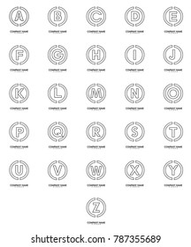 A to Z logo vector for company with white background
