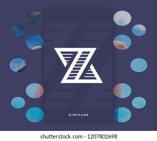 Z logo vector Modern