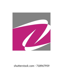 Z or LZ  letter logo design template vector