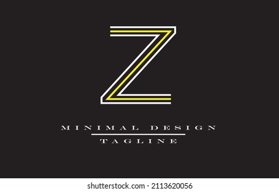 Z Minimal Art Vector Illustration