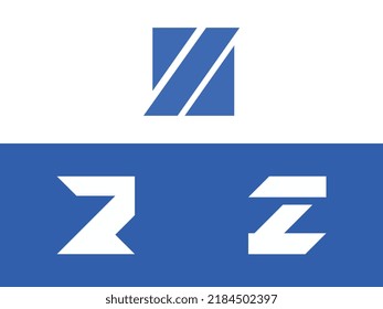 Z paquete vectorial de diseño de logotipo de letra inicial moderno. Será adecuado para qué empresa o nombre de marca inician esas iniciales.