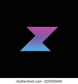 Z modern logo design, Z tech logo