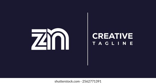 Z and N logo design. ZN abstract Letters Logo Monogram. This logo design is the process of creating a visual symbol that represents a brand, company, or individual.