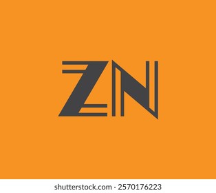 Z and N logo design. ZN abstract Letters Logo Monogram. This logo design is the process of creating a visual symbol that represents a brand, company, or individual.
