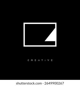 Z Negative Space Monogram – Minimalist Black and White Letter mark Logo for Creative Branding, Fashion Identity and Modern Design Concepts
