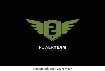 Z Number army for team identity. Military template vector illustration for your brand.