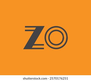 Z and O logo design. ZO abstract Letters Logo Monogram. This logo design is the process of creating a visual symbol that represents a brand, company, or individual.