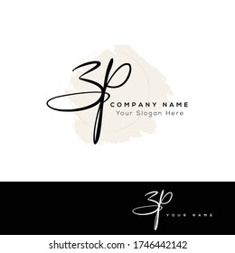  Z P ZP Initial letter handwriting and signature logo.	
