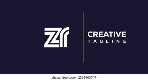 Z and R logo design. ZR abstract Letters Logo Monogram. This logo design is the process of creating a visual symbol that represents a brand, company, or individual.