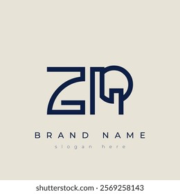 Z and R logo design. ZR abstract Letters Logo Monogram. This logo design is the process of creating a visual symbol that represents a brand, company, or individual.