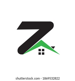 Z real estate letter logo design