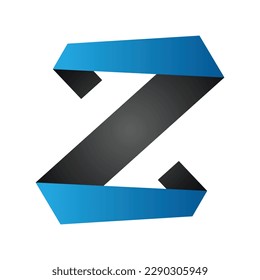 Z ribbon logo icon template