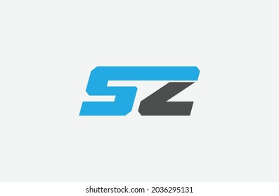 Z and S logo. Alphabet SZ or ZS letters Initials  logo.