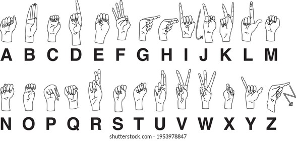 4,537 American sign language Stock Vectors, Images & Vector Art ...