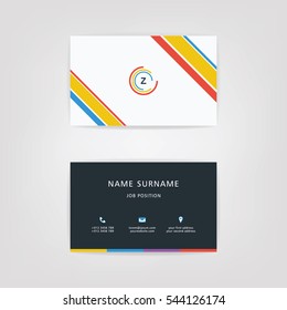 Z Simple Id Card With Logo or Icon For Your Business