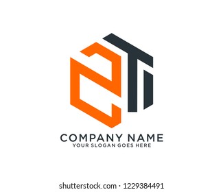 Z T Initial Logo Template Vector Stock Vector (Royalty Free) 1229384491 ...