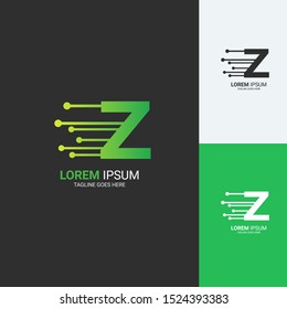 z tech logo template vektor