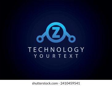 Z Technology Letter Monogram Logo Design