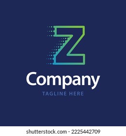 Z Technology Logo. Business Brand identity design